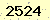 請輸入此驗證碼 : 2524