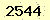 請輸入此驗證碼 : 2544