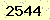 請輸入此驗證碼 : 2544