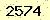 請輸入此驗證碼 : 2574