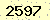 請輸入此驗證碼 : 2597