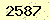 請輸入此驗證碼 : 2587