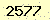 請輸入此驗證碼 : 2577