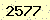 請輸入此驗證碼 : 2577