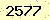 請輸入此驗證碼 : 2577