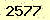 請輸入此驗證碼 : 2577