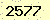 請輸入此驗證碼 : 2577
