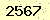 請輸入此驗證碼 : 2567