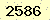 請輸入此驗證碼 : 2586
