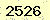 請輸入此驗證碼 : 2526