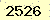 請輸入此驗證碼 : 2526
