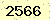 請輸入此驗證碼 : 2566