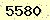 請輸入此驗證碼 : 5580