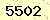 請輸入此驗證碼 : 5502