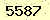 請輸入此驗證碼 : 5587