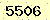 請輸入此驗證碼 : 5506