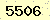 請輸入此驗證碼 : 5506