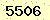 請輸入此驗證碼 : 5506