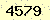 請輸入此驗證碼 : 4579