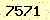 請輸入此驗證碼 : 7571
