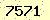 請輸入此驗證碼 : 7571