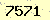 請輸入此驗證碼 : 7571