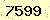 請輸入此驗證碼 : 7599