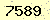 請輸入此驗證碼 : 7589
