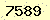 請輸入此驗證碼 : 7589