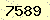 請輸入此驗證碼 : 7589
