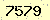 請輸入此驗證碼 : 7579