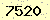 請輸入此驗證碼 : 7520