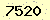 請輸入此驗證碼 : 7520