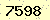 請輸入此驗證碼 : 7598