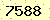 請輸入此驗證碼 : 7588