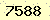 請輸入此驗證碼 : 7588