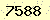 請輸入此驗證碼 : 7588