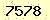 請輸入此驗證碼 : 7578