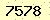 請輸入此驗證碼 : 7578