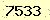 請輸入此驗證碼 : 7533