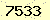 請輸入此驗證碼 : 7533