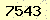 請輸入此驗證碼 : 7543