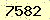 請輸入此驗證碼 : 7582