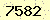 請輸入此驗證碼 : 7582