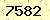 請輸入此驗證碼 : 7582