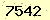 請輸入此驗證碼 : 7542