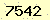 請輸入此驗證碼 : 7542
