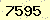 請輸入此驗證碼 : 7595