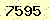 請輸入此驗證碼 : 7595