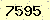 請輸入此驗證碼 : 7595